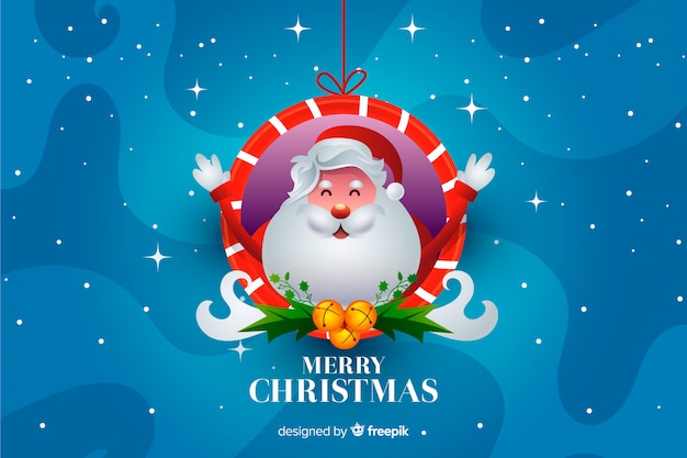 Weihnachtsmann-weihnachtshintergrund Kostenlosen Vektoren