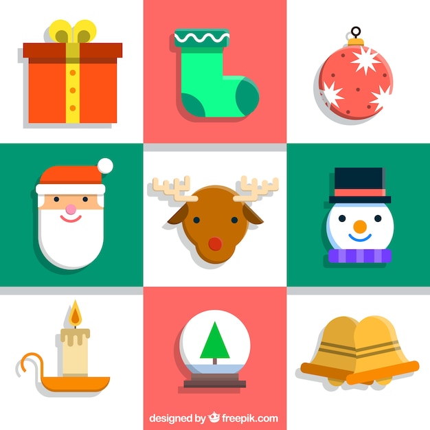 Download Wohnung weihnachtselemente icons collection | Kostenlose ...