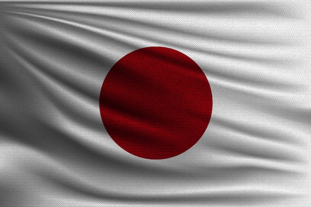 A Bandeira Nacional Do Japão Vetor Premium