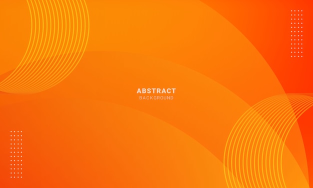 Abstrato laranja mínimo, fundo simples com meio-tom Vetor Premium