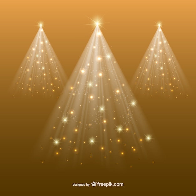 Árvore de natal dourada abstrata  Baixar vetores grátis