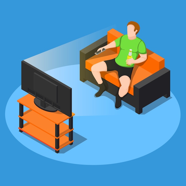 Assista alguma composição de tv Vetor grátis