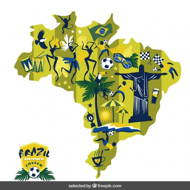 clipart map of brazil - photo #44