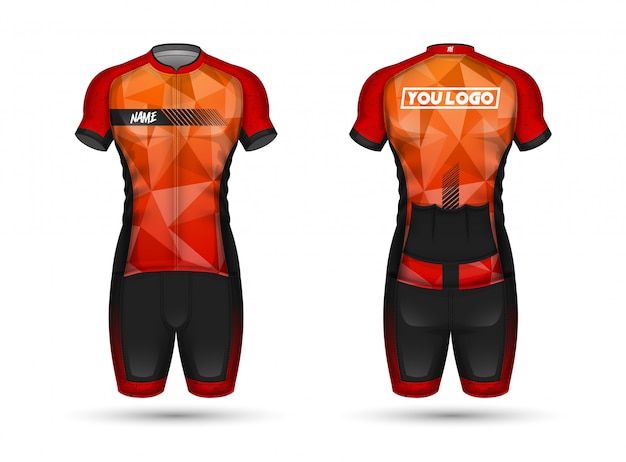 Download Camisa de ciclismo jersey | Vetor Premium