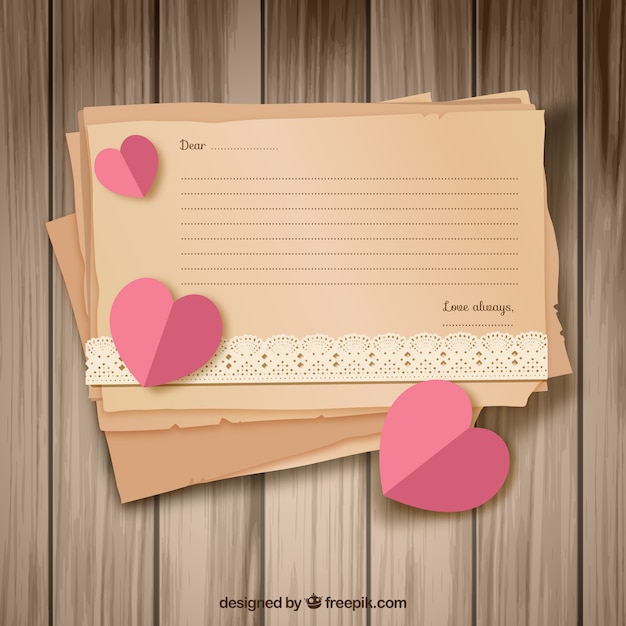 Papel Cartas De Amor 7465