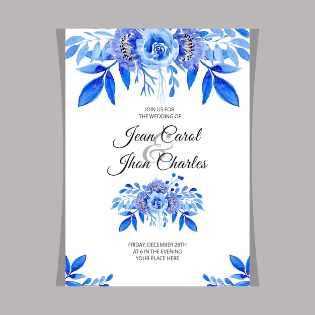 Featured image of post Convite De Casamento Floral Azul 9 495 likes 27 talking about this