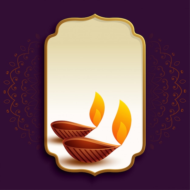 Cartão festival feliz diwali Vetor grátis