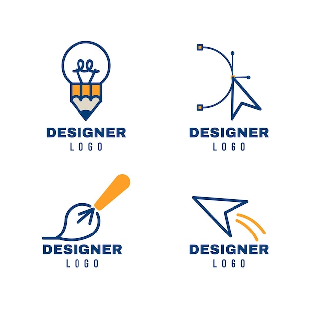 Coleção de logotipo de design gráfico moderno | Vetor Premium