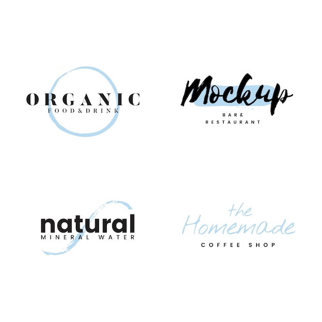 Coleção de logotipos e branding vector Vetor grátis