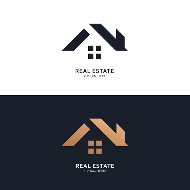 Conceito De Design De ícones E Logotipos Imobiliários | Vetor Premium