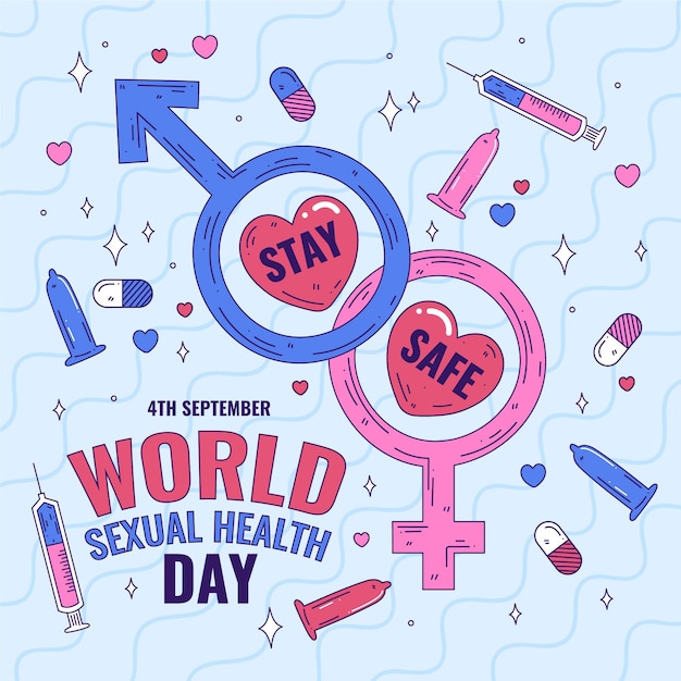 Conceito De Dia Mundial Da Saúde Sexual Vetor Grátis 3077