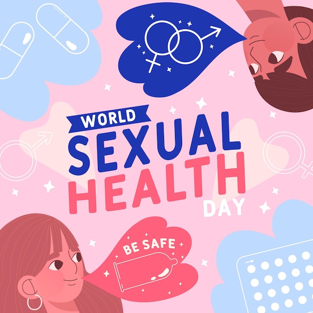 Conceito De Dia Mundial Da Saúde Sexual Vetor Grátis 5735