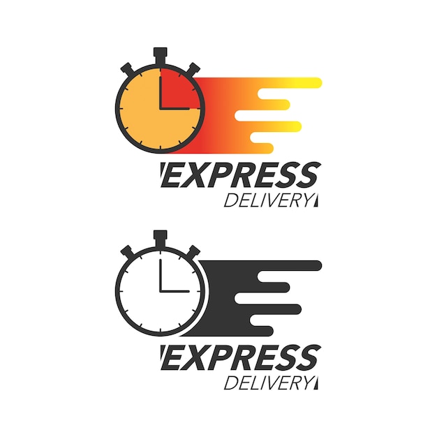 Conceito De ícone De Entrega Expressa ícone Stop Watch Para Serviço Pedido Envio Rápido E