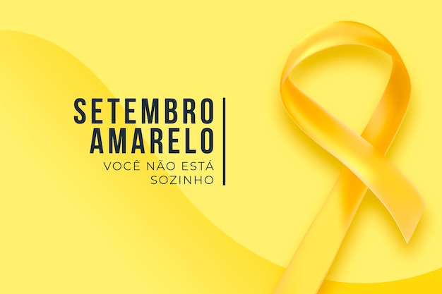 Conceito setembro amarelo | Vetor Grátis