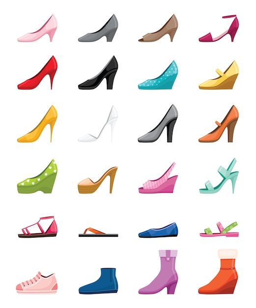 todos tipos de sapatos femininos