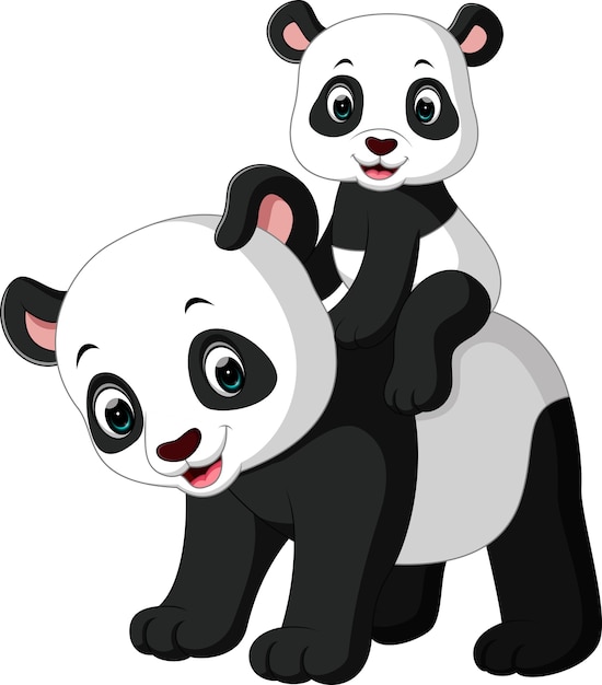 Desenho De Panda Bonito Vetor Premium