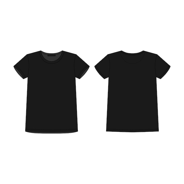 Черная футболка с двух сторон