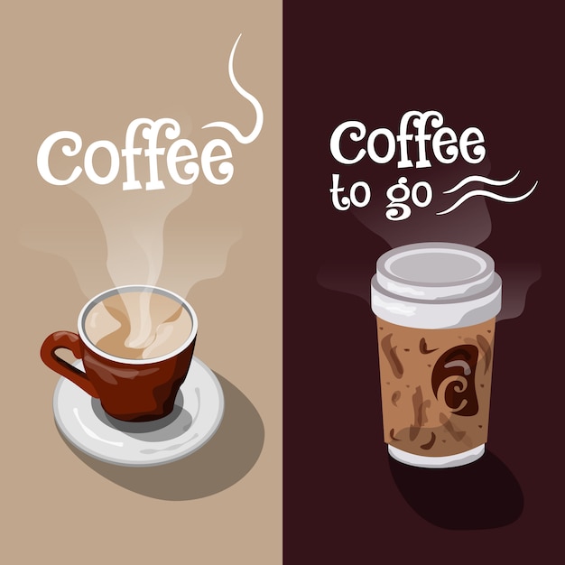 Design de banner de café | Vetor Grátis