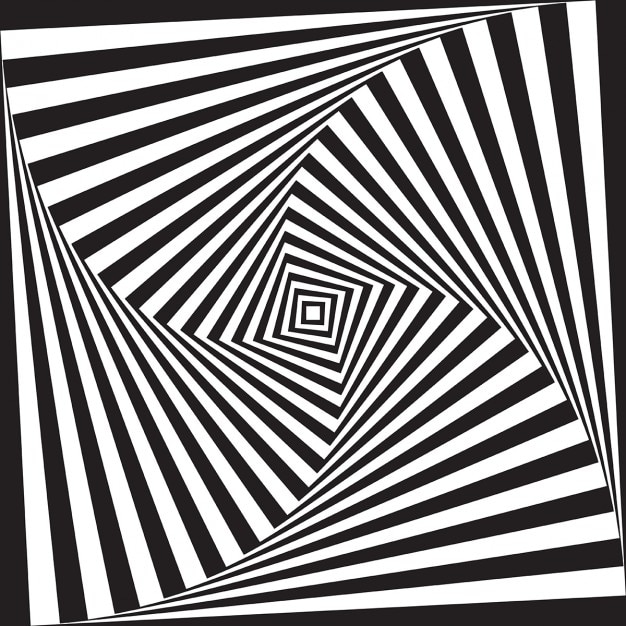 design preto e branco abstrato do fundo da ilusao optica