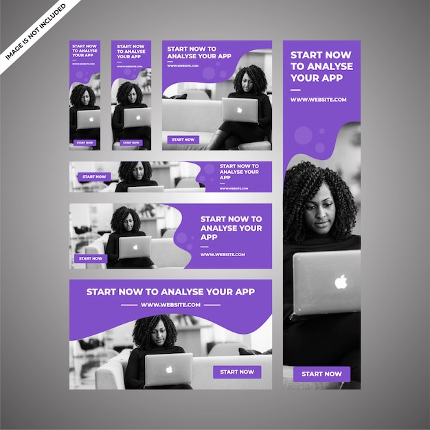 Designs de anúncios de marketing de aplicativos para marketing digital Vetor Premium