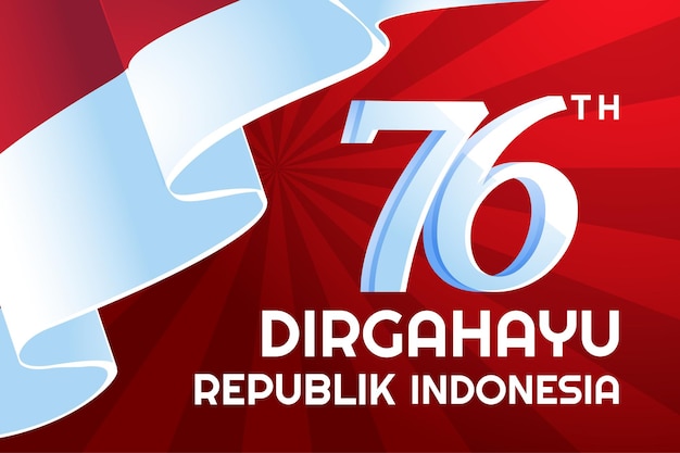 Dia Da Independência Da Indonésia Dirgahayu Republik Indonésia Vetor Premium 4285