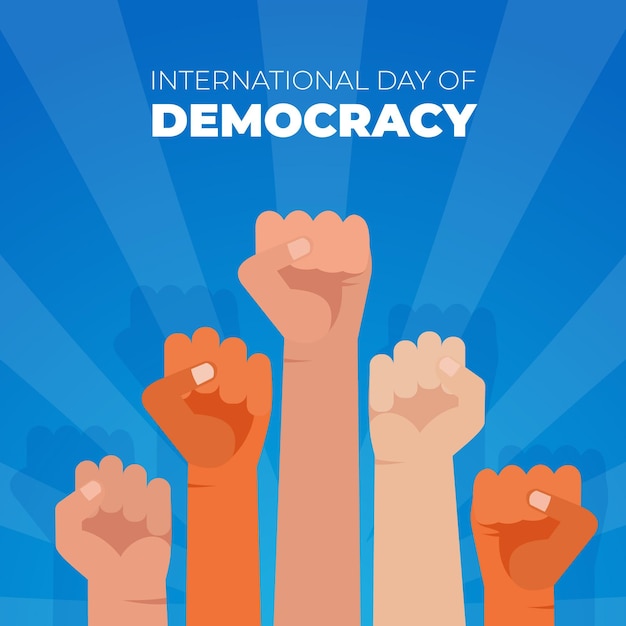 Dia Internacional Da Democracia Vetor Grátis 7700