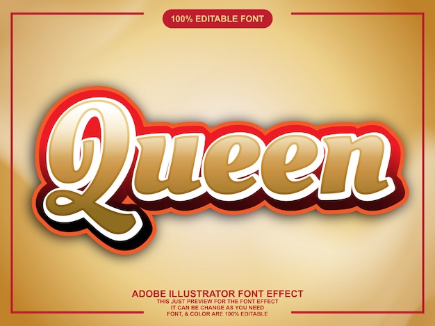 Efeito de fonte editável de estilo de script de ouro Vetor Premium
