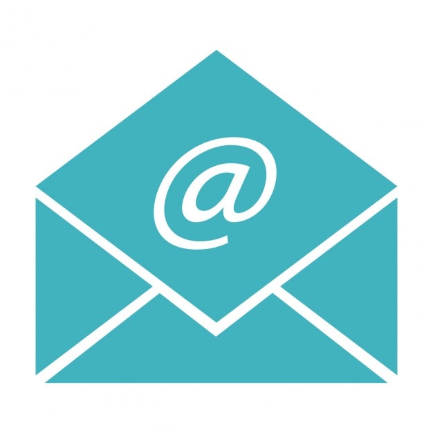 Envelope com sinal do correio eletrônico Vetor grátis