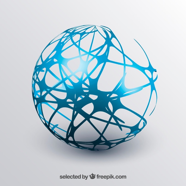 Esfera abstrata Vetor grátis