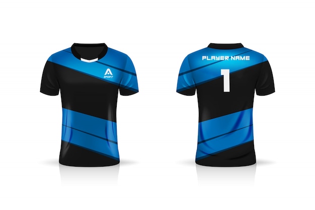 Download Especificação soccer sport, esports gaming t shirt jersey template. uniforme. projeto de ...