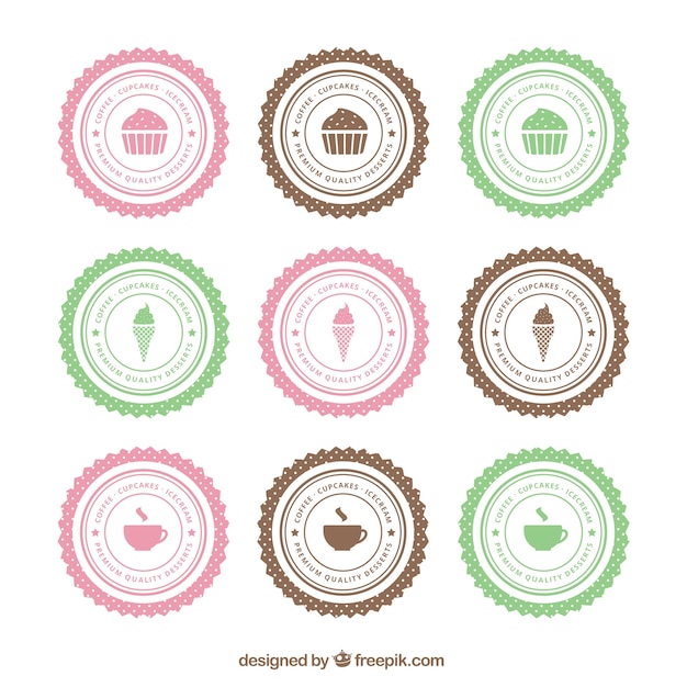 Etiquetas Doces Bonitos Do Vintage Vetor Gratis A collection of exclusive vintage (hipster) logos or insignias designed by graphberry for your personal or commercial project. etiquetas doces bonitos do vintage