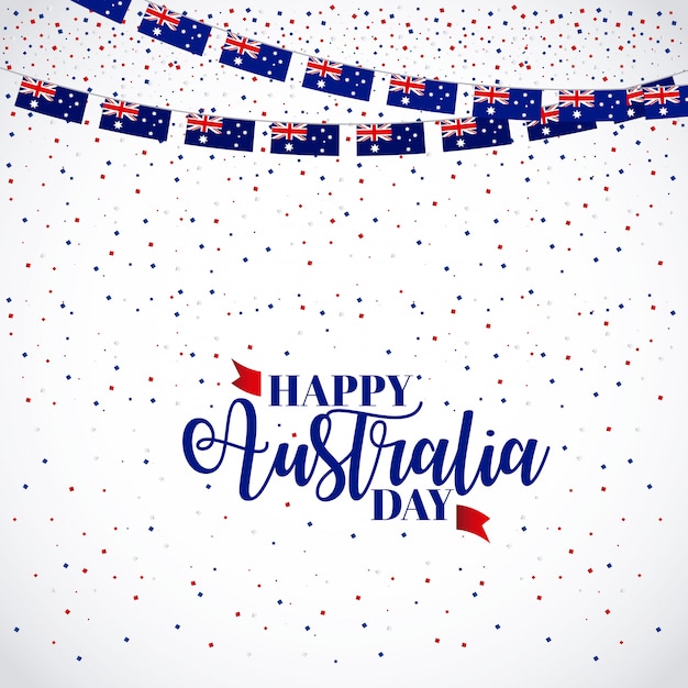 Feliz Celebração Do Dia Da Austrália Vetor Grátis 0028