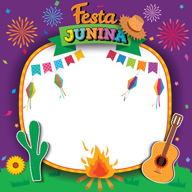 Festa junina Vetor Premium
