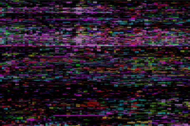 Fundo abstrato colorido de falha Vetor Premium