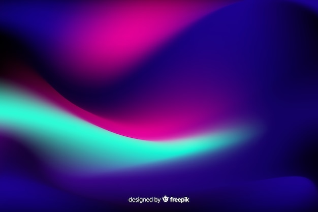 Fundo abstrato com luzes do norte Vetor grátis