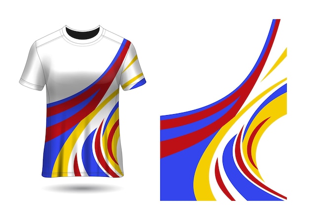 Fundo abstrato para vetor de camisa esportiva | Vetor Premium