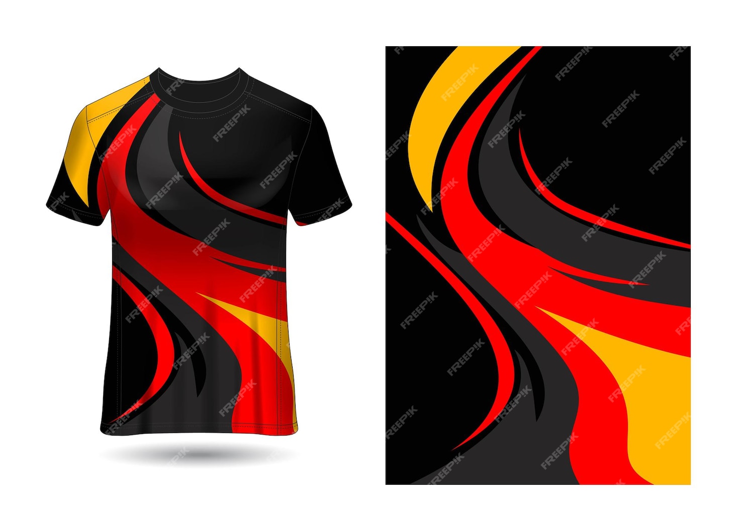 Fundo abstrato para vetor de camisa esportiva | Vetor Premium