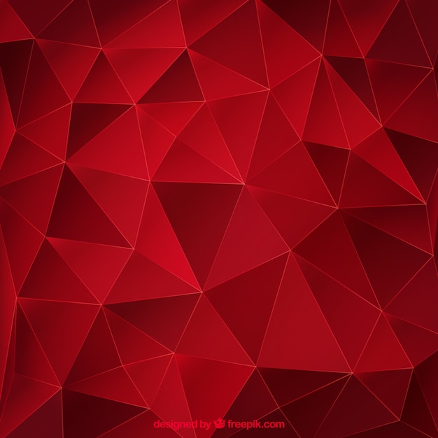 Fundo Abstrato Vermelho Com Triângulos Vetor Grátis