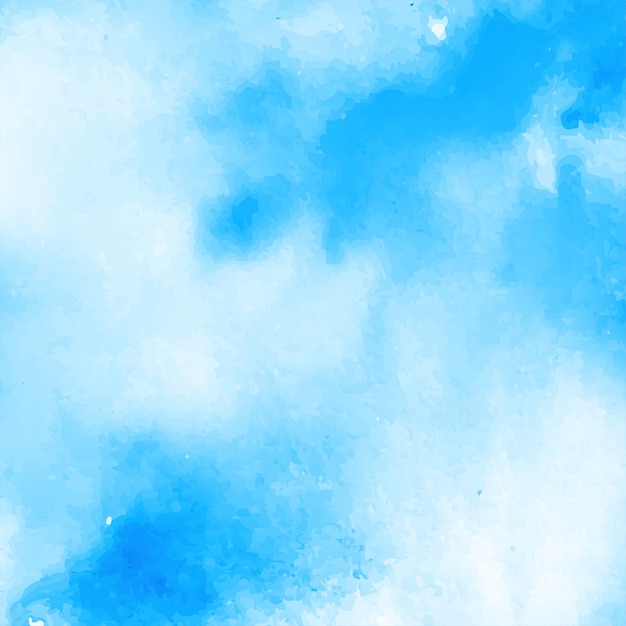 Fundo azul aquarela abstrata | Vetor Premium