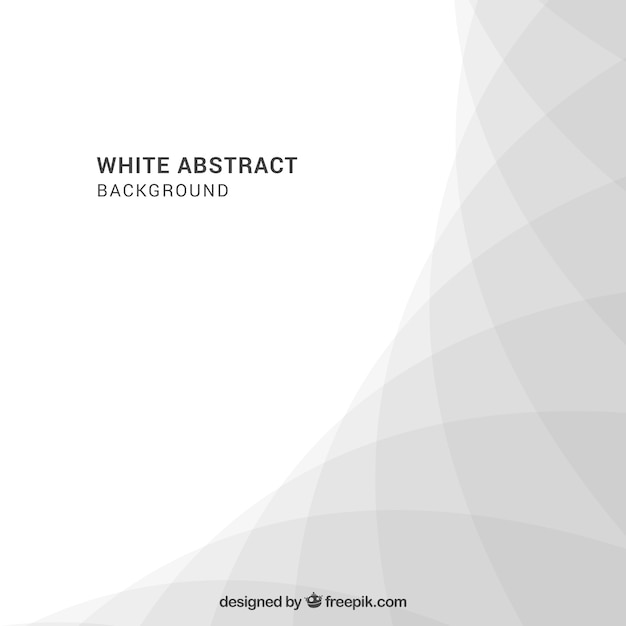 Fundo branco com design abstrato Vetor grátis