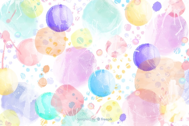 Fundo colorido em aquarela Vetor grátis