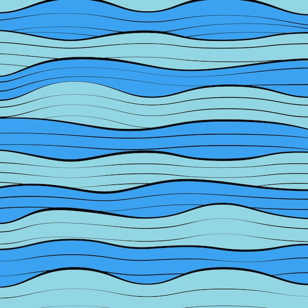 Fundo Da Ilustração Alinhado Com Ondas Abstratas Vetor Premium 7052