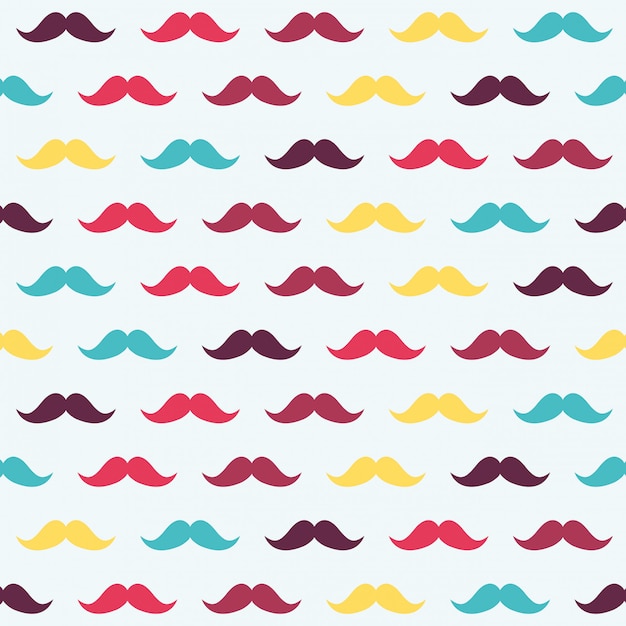 Fundo De Bigode Vetor Premium 