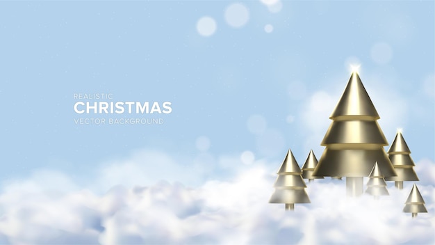 Fundo De Desenho De Arvore De Natal 3d Realista Na Cor Dourada Acima Das Nuvens Vetor Premium Vetor Premium Baixe estes vetor gratis sobre fundo de galhos de arvore de natal realista, e descubra mais de 10 milhoes de recursos graficos profissionais no freepik freepik