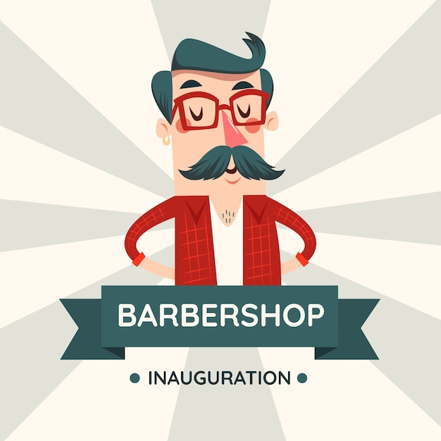 Fundo de design movember com bigode Vetor grátis
