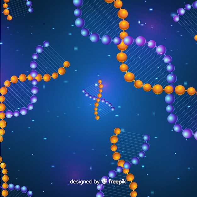 Fundo de dna Vetor grátis