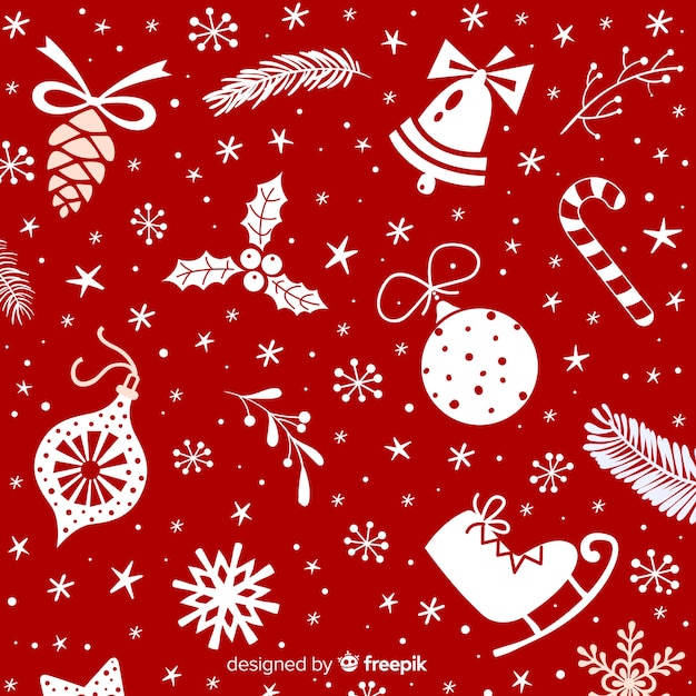 fundo-de-natal-com-decoracoes-diferentes