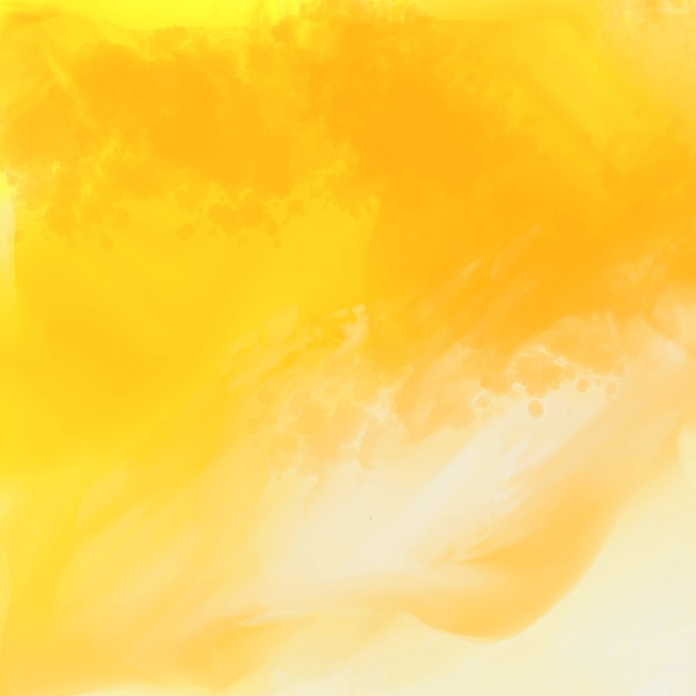 Fundo de textura aquarela amarelo brilhante | Vetor Grátis