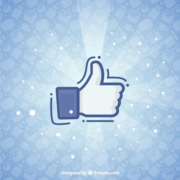 Fundo do facebook com o ícone como Vetor grátis