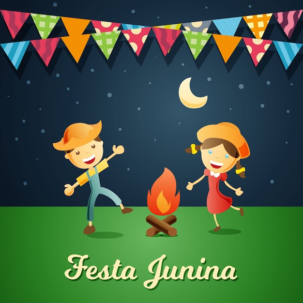 Fundo Festa Junina | Vetor Premium